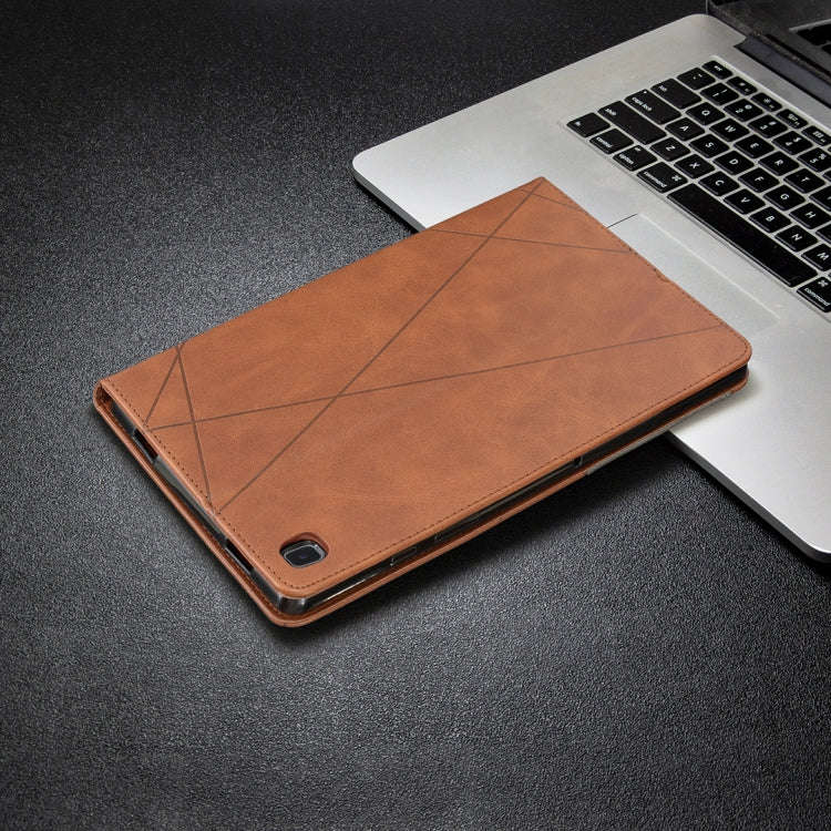 Rhombus Texture Horizontal Flip Magnetic Leather Case with Holder & Card Slots, For Samsung Galax...