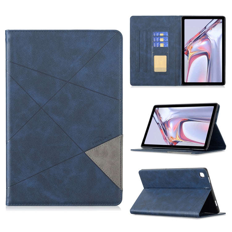 Rhombus Texture Horizontal Flip Magnetic Leather Case with Holder & Card Slots, For Samsung Galax...