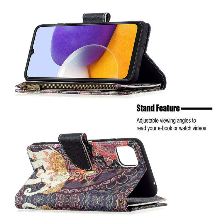 Colored Drawing Pattern Zipper Horizontal Flip Leather Case with Holder & Card Slots & Wallet, Fo...
