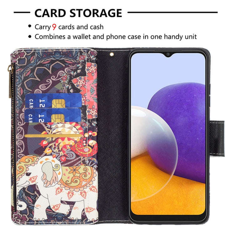 Colored Drawing Pattern Zipper Horizontal Flip Leather Case with Holder & Card Slots & Wallet, Fo...