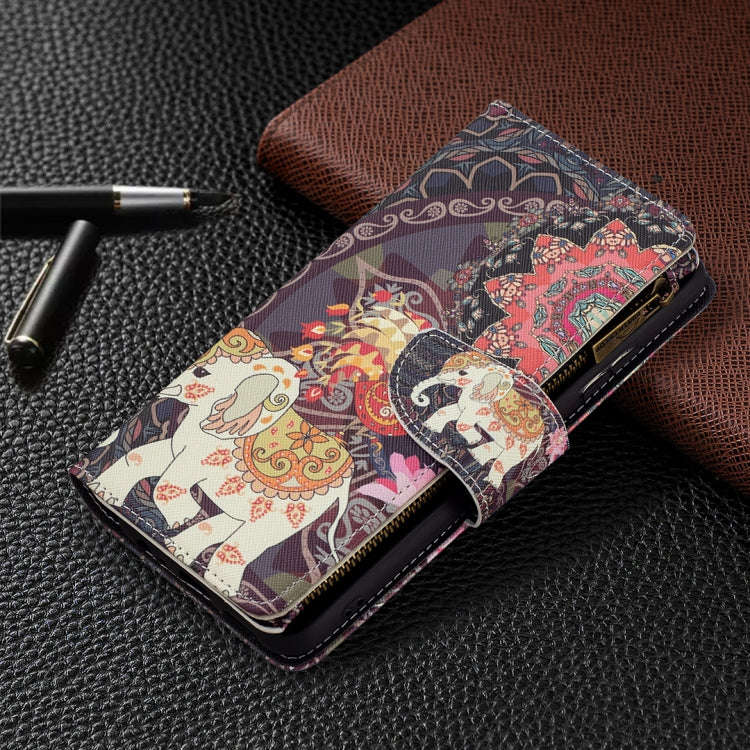 Colored Drawing Pattern Zipper Horizontal Flip Leather Case with Holder & Card Slots & Wallet, Fo...