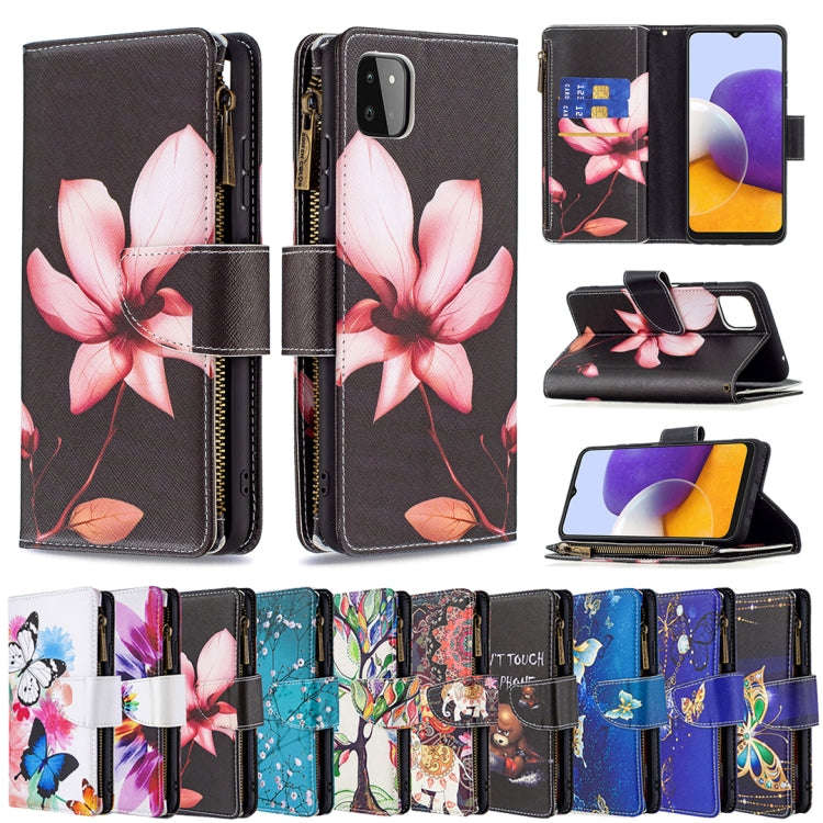 Colored Drawing Pattern Zipper Horizontal Flip Leather Case with Holder & Card Slots & Wallet, Fo...