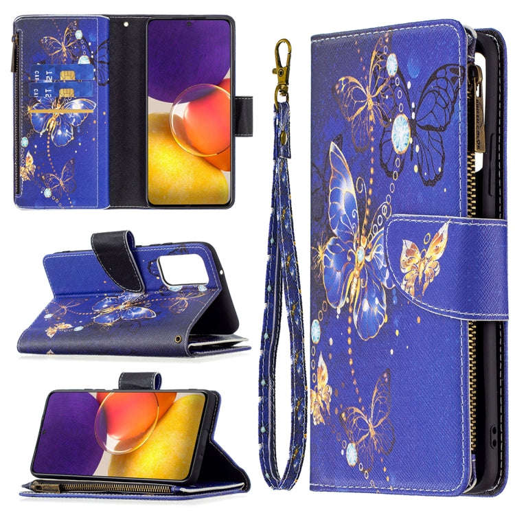 Colored Drawing Pattern Zipper Horizontal Flip Leather Case with Holder & Card Slots & Wallet, Fo...