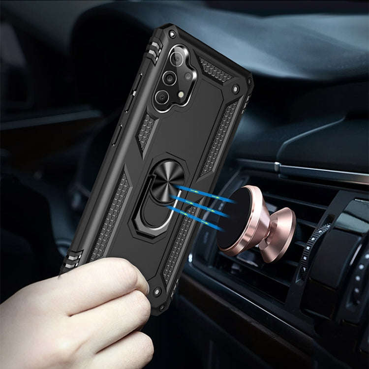 Shockproof TPU + PC Protective Case with 360 Degree Rotating Holder, For Samsung Galaxy A32 4G