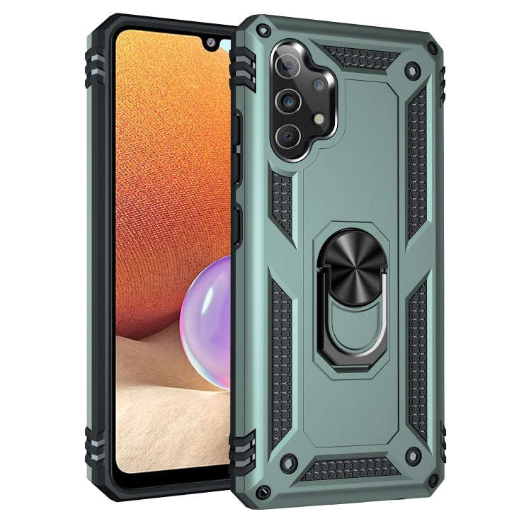 Shockproof TPU + PC Protective Case with 360 Degree Rotating Holder, For Samsung Galaxy A32 4G