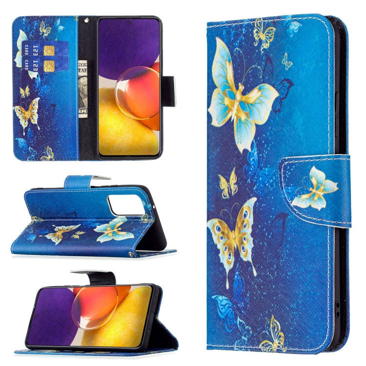 Colored Drawing Horizontal Flip Leather Case with Holder & Card Slots & Wallet, For Samsung Galax...