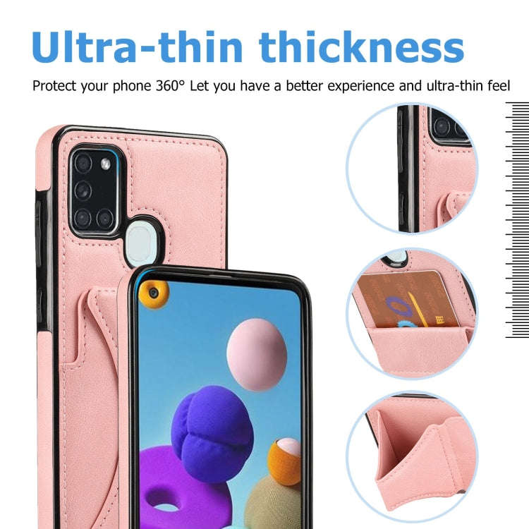 Ultra-thin Shockproof Protective Case with Holder, For Samsung Galaxy A21s, For Samsung Galaxy A3...