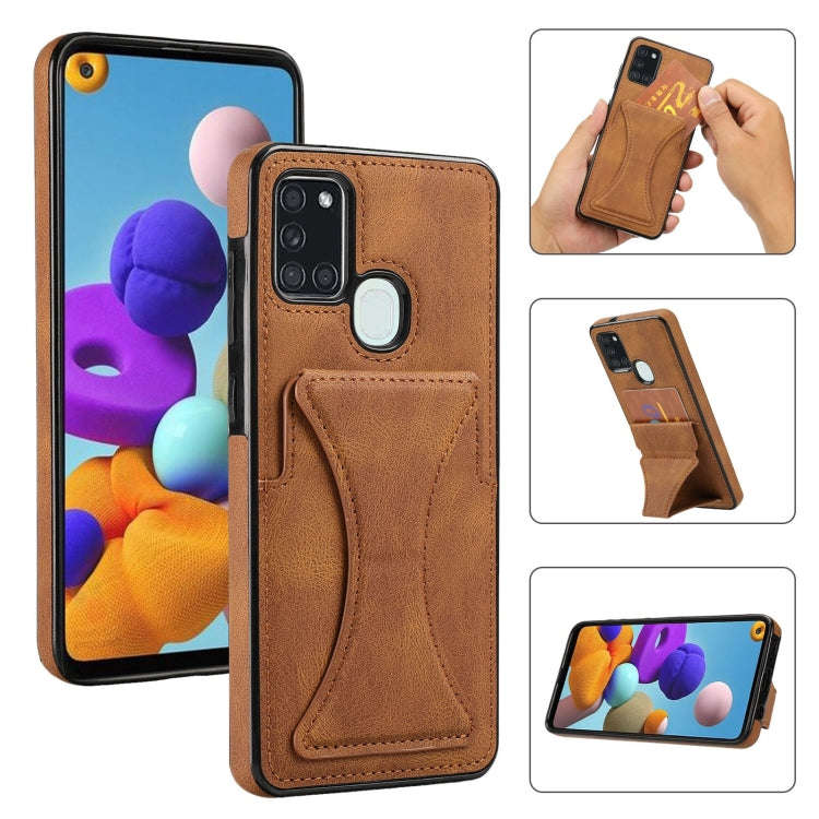 Ultra-thin Shockproof Protective Case with Holder, For Samsung Galaxy A21s, For Samsung Galaxy A3...