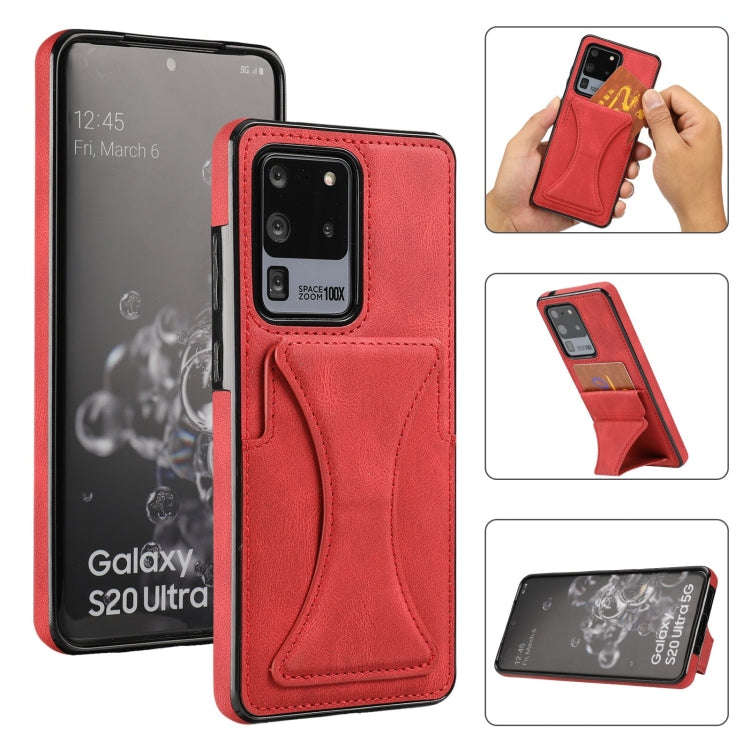 Ultra-thin Shockproof Protective Case with Holder, For Samsung Galaxy S20 Ultra, For Samsung Gala...