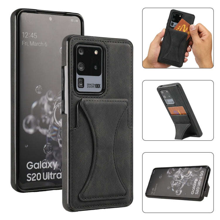 Ultra-thin Shockproof Protective Case with Holder, For Samsung Galaxy S20 Ultra, For Samsung Gala...