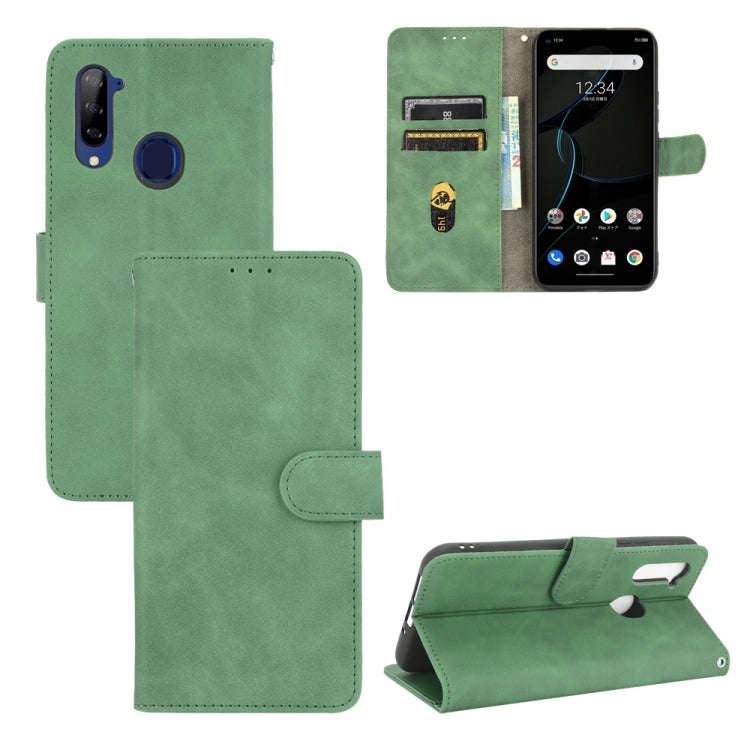 Solid Color Skin Feel Magnetic Buckle Horizontal Flip Calf Texture PU Leather Case with Holder & ...
