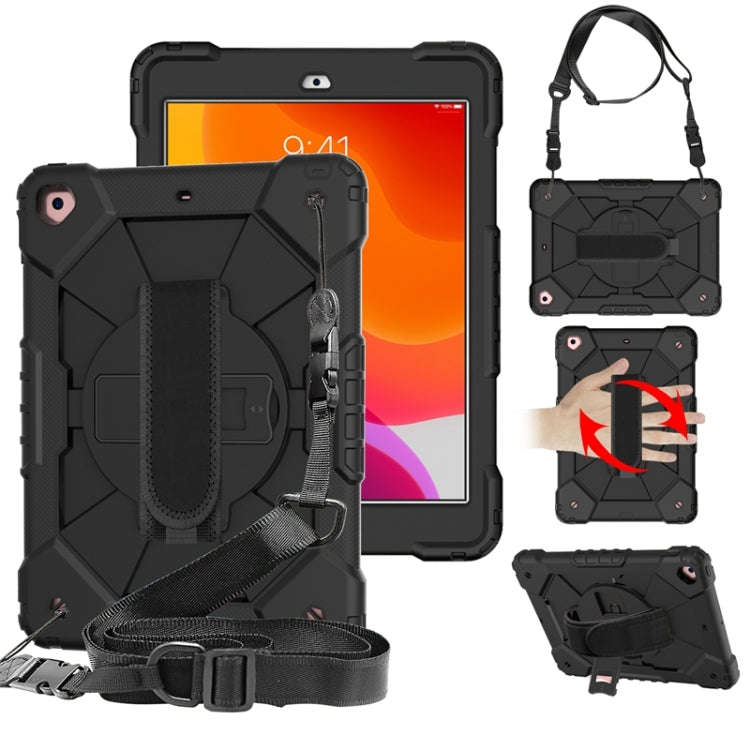 Contrast Color Robot Shockproof Silicon + PC Protective Case with Holder & Shoulder Strap, For iP...