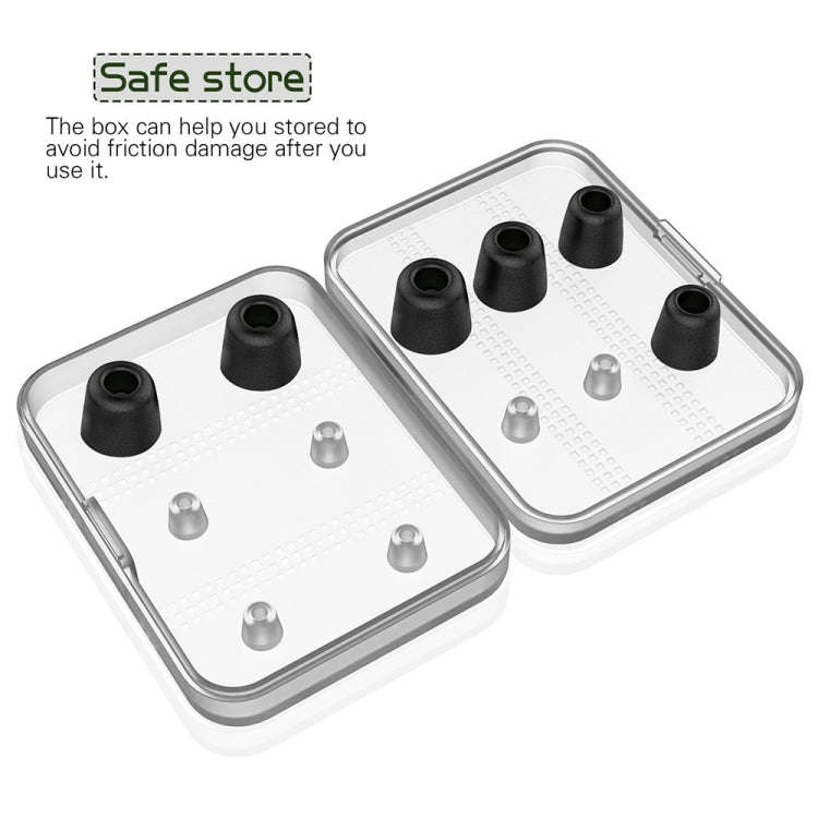 6 Pairs New Bee NB-M1 Slow Rebound Memory Foam Ear Caps with Storage Box, Suitable for 5mm-7mm Ea...