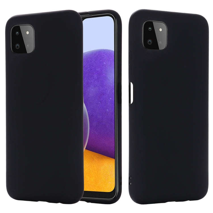 Solid Color Liquid Silicone Dropproof Full Coverage Protective Case, For Samsung Galaxy A22 4G, F...