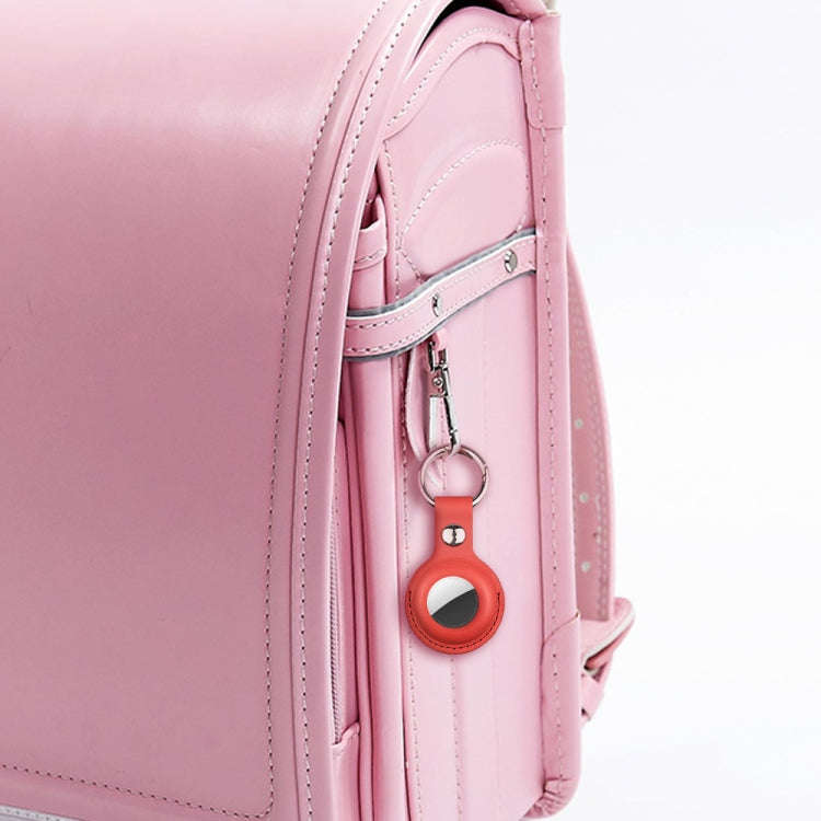Shockproof Anti-scratch Leather Protective Case Cover Key Chain with Hang Loop For AirTag 2nd Gen...