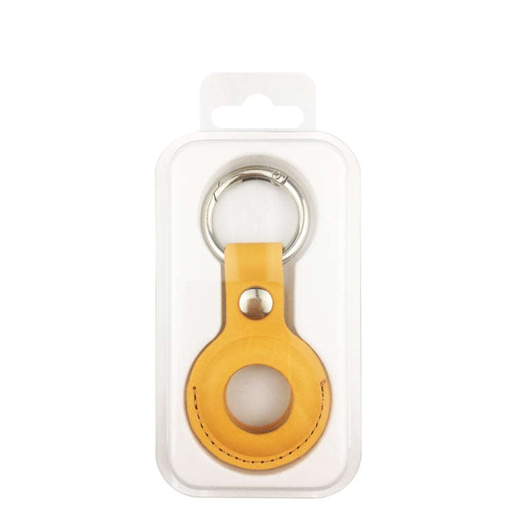 Shockproof Anti-scratch Leather Protective Case Cover Key Chain with Hang Loop For AirTag 2nd Gen...