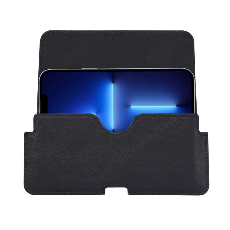 Universal Cow Leather Horizontal Mobile Phone Leather Case Waist Bag For 7.2 inch and Below Phone...