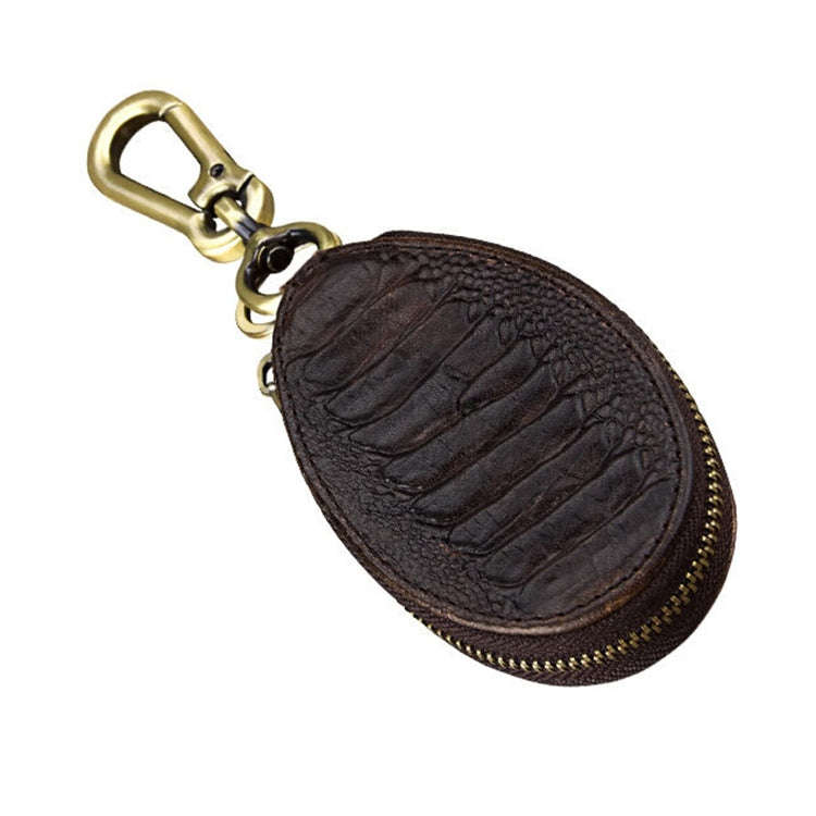 Vintage Leather Hanging Waist Universal Car Key Case, Vintage Leather Coffee