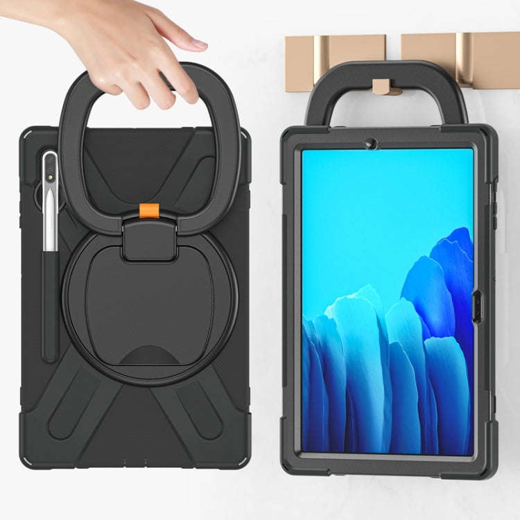 Silicone + PC Protective Case with Holder & Shoulder Strap, For Samsung Galaxy Tab S8+ / Tab S8 P...
