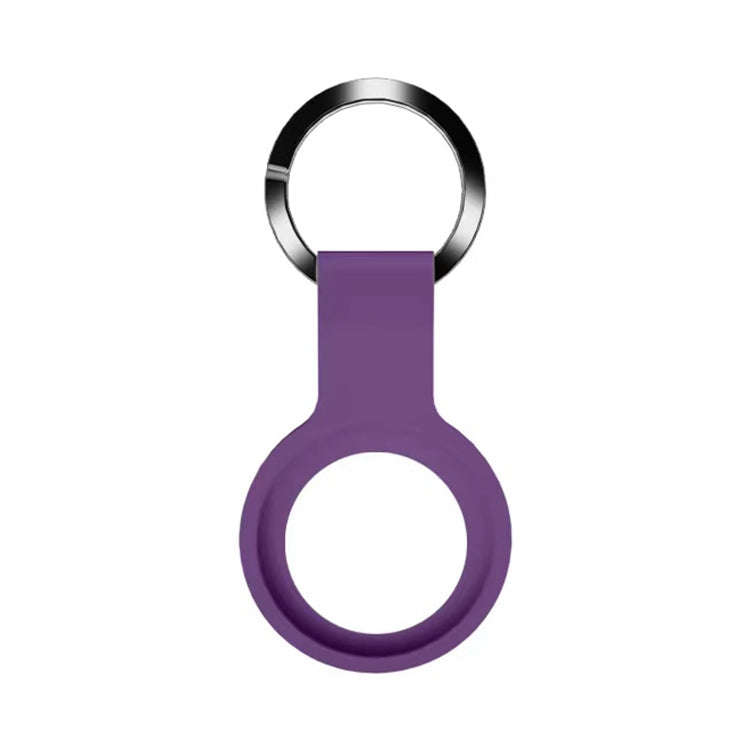 Mutural Liquid Silicone Protective Case with Key Ring for AirTag 2nd Gen / AirTag 1st Gen