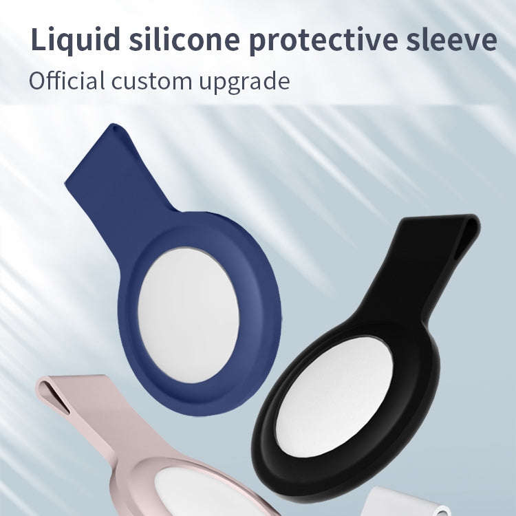 Mutural Liquid Silicone Protective Case with Key Ring for AirTag 2nd Gen / AirTag 1st Gen