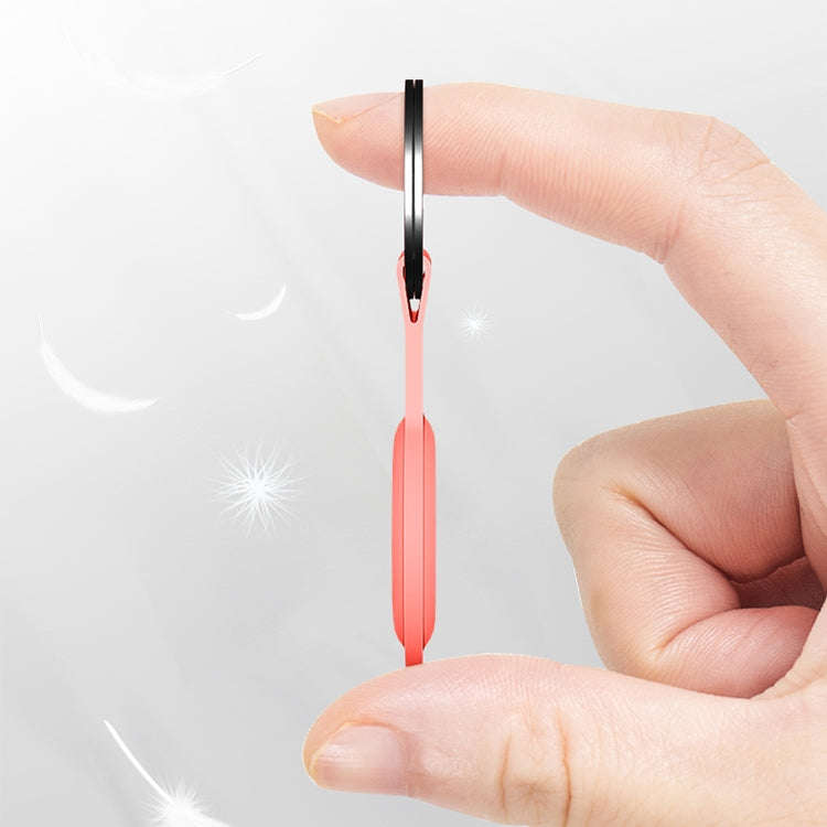 Mutural Liquid Silicone Protective Case with Key Ring for AirTag 2nd Gen / AirTag 1st Gen