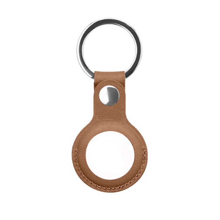 Mutural PU Leather Protective Case with Key Ring for AirTag 2nd Gen / AirTag 1st Gen