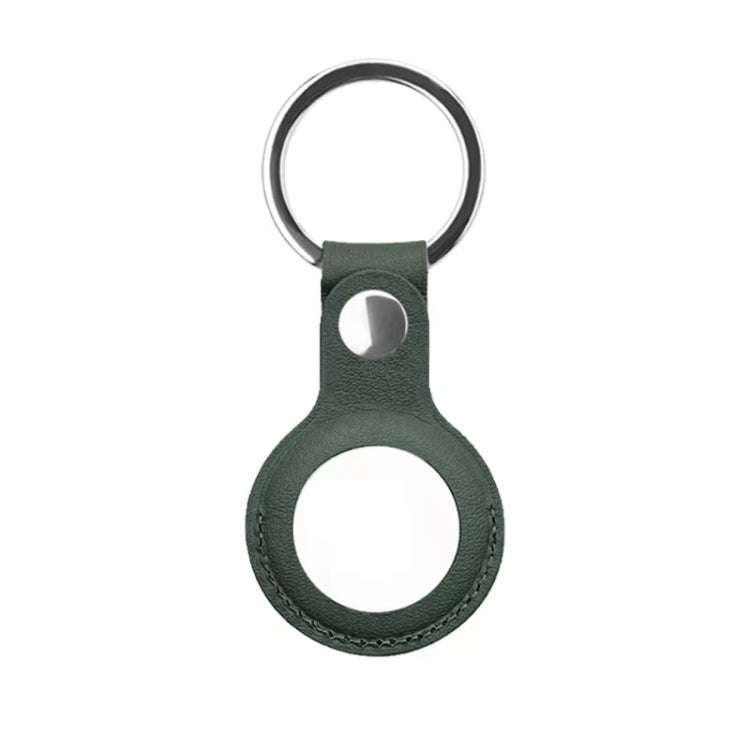 Mutural PU Leather Protective Case with Key Ring for AirTag 2nd Gen / AirTag 1st Gen