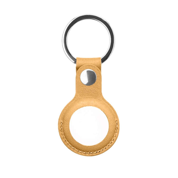 Mutural PU Leather Protective Case with Key Ring for AirTag 2nd Gen / AirTag 1st Gen