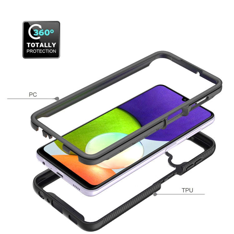 Starry Sky Solid Color Series Shockproof PC + TPU Case, For Samsung Galaxy A22 4G
