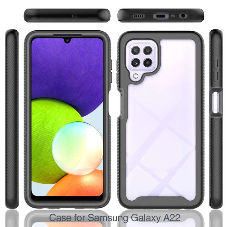 Starry Sky Solid Color Series Shockproof PC + TPU Case, For Samsung Galaxy A22 4G