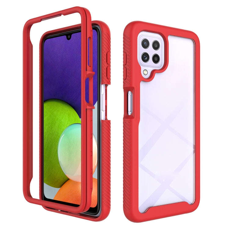 Starry Sky Solid Color Series Shockproof PC + TPU Case, For Samsung Galaxy A22 4G