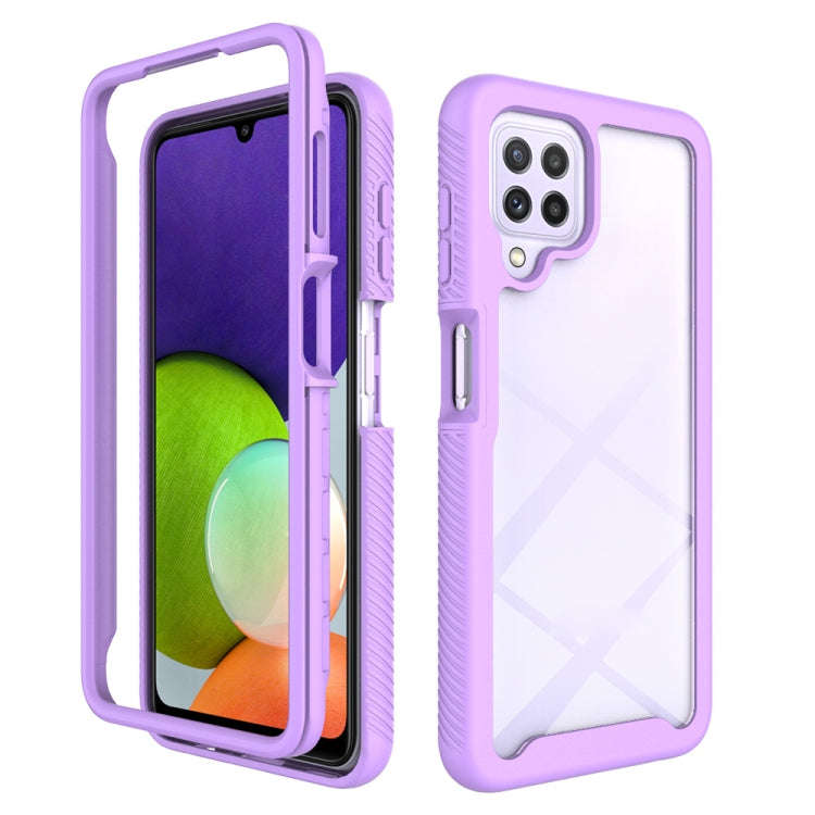Starry Sky Solid Color Series Shockproof PC + TPU Case, For Samsung Galaxy A22 4G