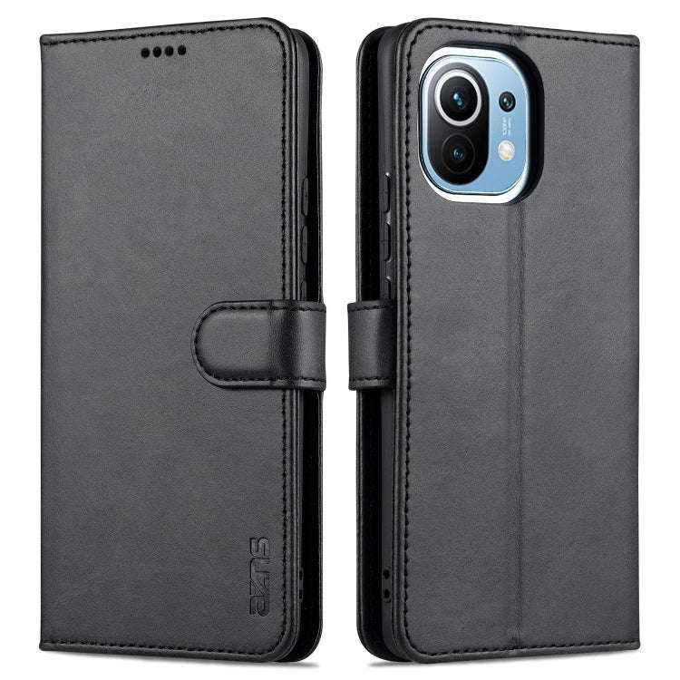 AZNS Skin Feel Calf Texture Horizontal Flip Leather Case with Card Slots & Holder & Wallet, For X...