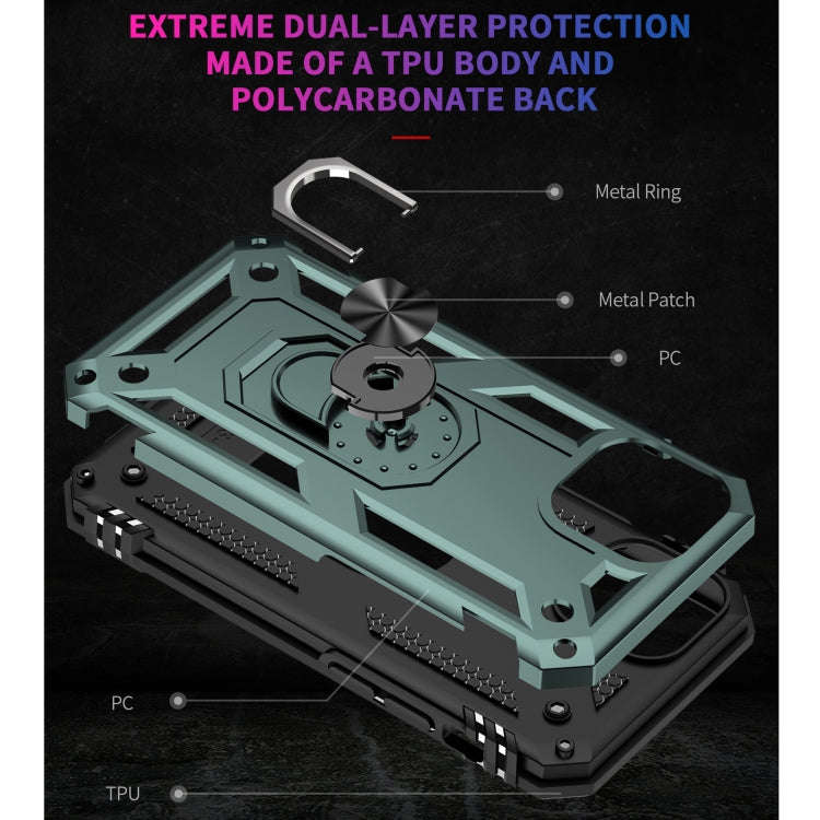 Shockproof TPU + PC Protective Case with 360 Degree Rotating Holder, For iPhone 13, For iPhone 13...