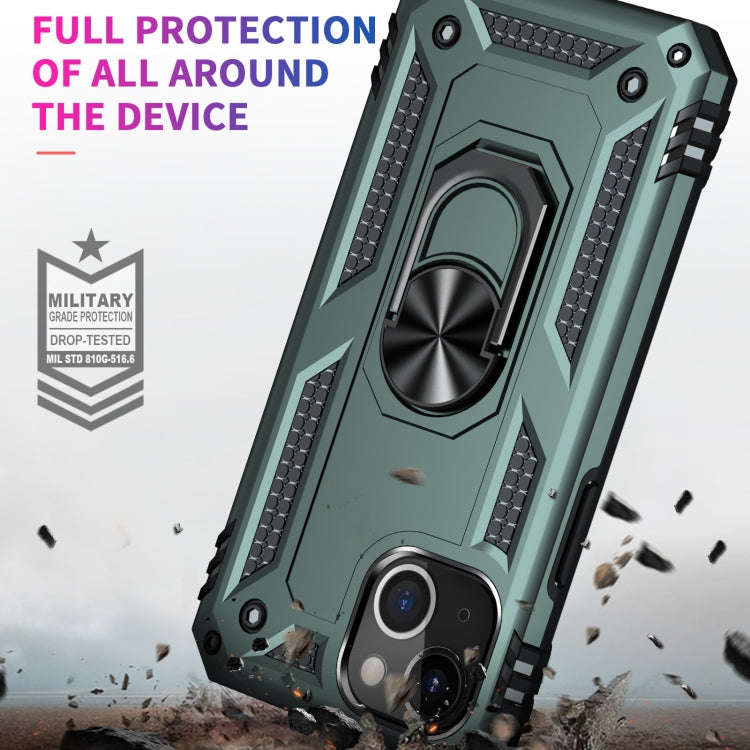 Shockproof TPU + PC Protective Case with 360 Degree Rotating Holder, For iPhone 13, For iPhone 13...