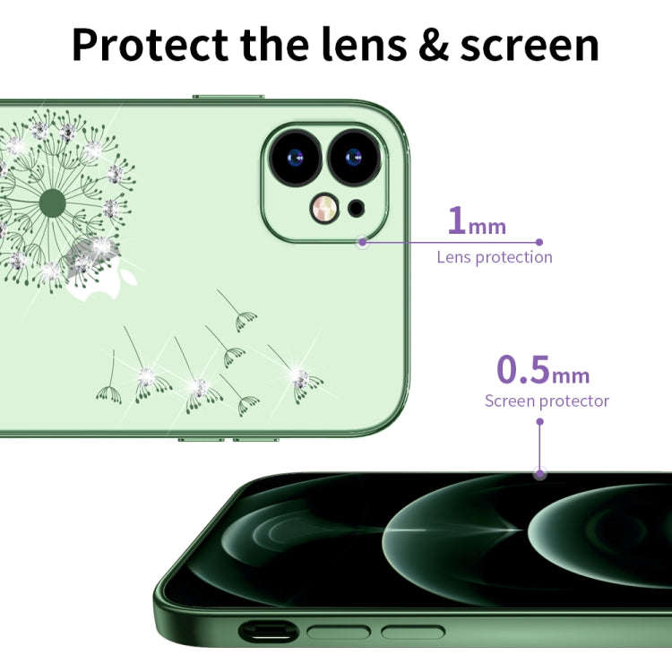Ultra-thin Electroplating Dandelion Pattern Protective Case, For iPhone 11, For iPhone 11 Pro, Fo...