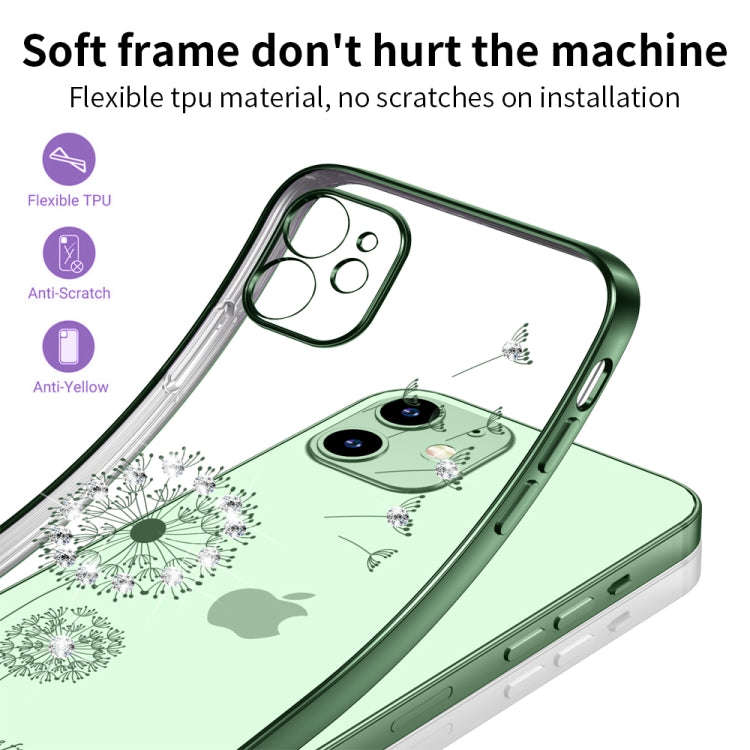 Ultra-thin Electroplating Dandelion Pattern Protective Case, For iPhone 11, For iPhone 11 Pro, Fo...