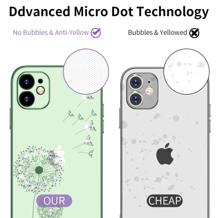 Ultra-thin Electroplating Dandelion Pattern Protective Case, For iPhone 11, For iPhone 11 Pro, Fo...