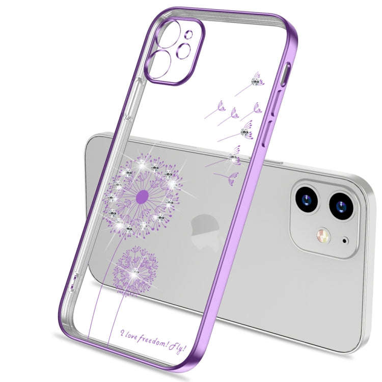 Ultra-thin Electroplating Dandelion Pattern Protective Case, For iPhone 11, For iPhone 11 Pro, Fo...