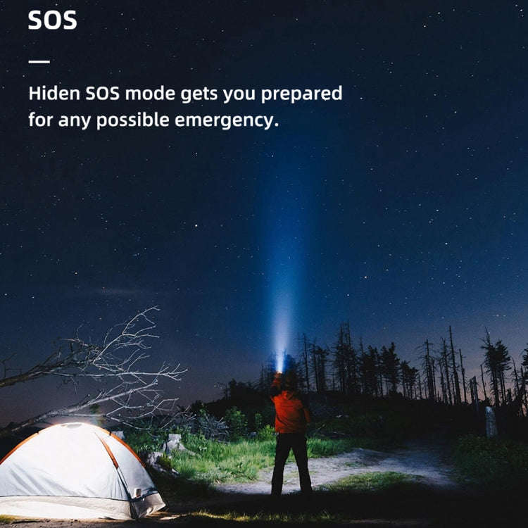 WUBEN L50 Outdoor Portable LED Strong Light USB Rechargeable Aluminum Flashlight, L50