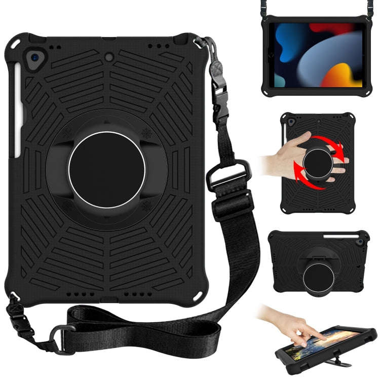 Spider King EVA Protective Case with Adjustable Shoulder Strap & Holder & Pen Slot, For iPad 9.7 ...