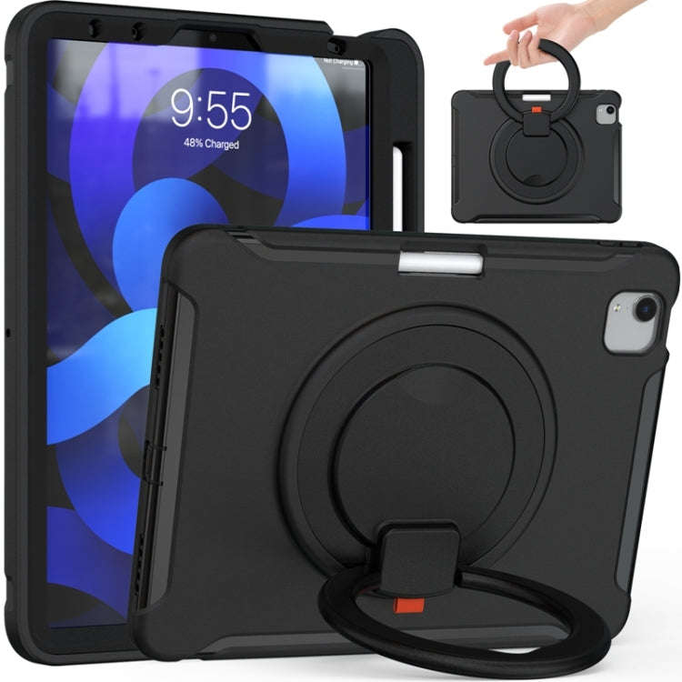 Shocproof Silicone + PC Protective Case with 360 Degree Rotation Foldable Handle Grip Holder & Pe...