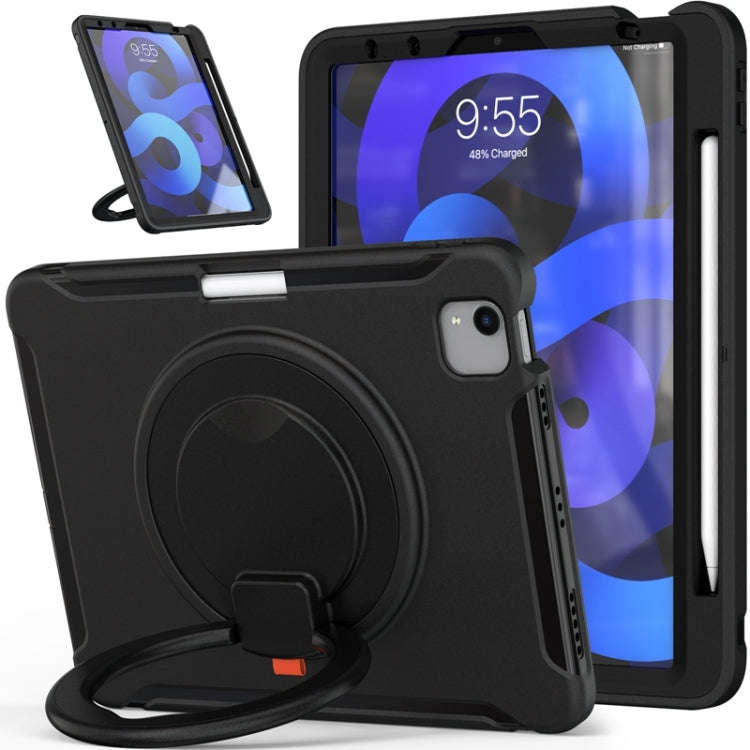 Shocproof Silicone + PC Protective Case with 360 Degree Rotation Foldable Handle Grip Holder & Pe...