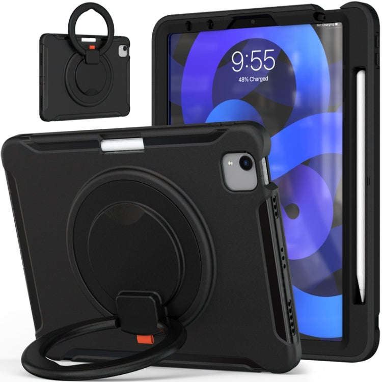 Shocproof Silicone + PC Protective Case with 360 Degree Rotation Foldable Handle Grip Holder & Pe...