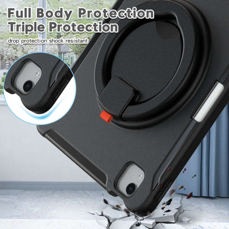 Shocproof Silicone + PC Protective Case with 360 Degree Rotation Foldable Handle Grip Holder & Pe...