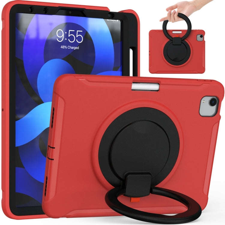 Shocproof Silicone + PC Protective Case with 360 Degree Rotation Foldable Handle Grip Holder & Pe...