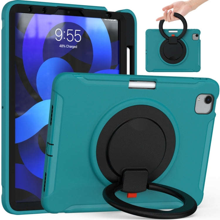 Shocproof Silicone + PC Protective Case with 360 Degree Rotation Foldable Handle Grip Holder & Pe...