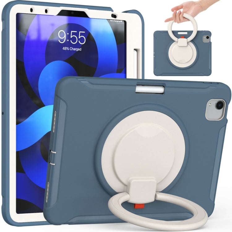 Shocproof Silicone + PC Protective Case with 360 Degree Rotation Foldable Handle Grip Holder & Pe...