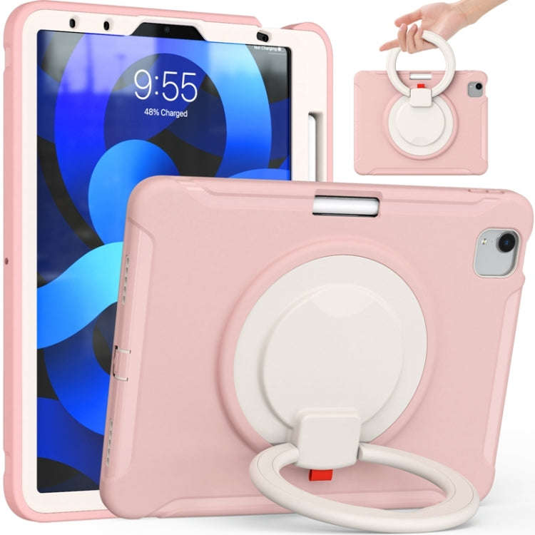 Shocproof Silicone + PC Protective Case with 360 Degree Rotation Foldable Handle Grip Holder & Pe...